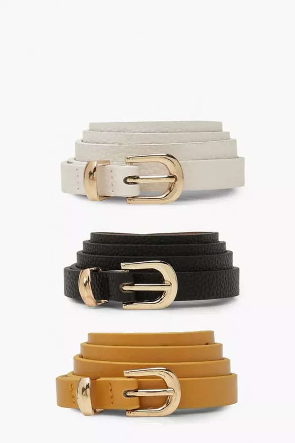 Lot de 3 ceintures